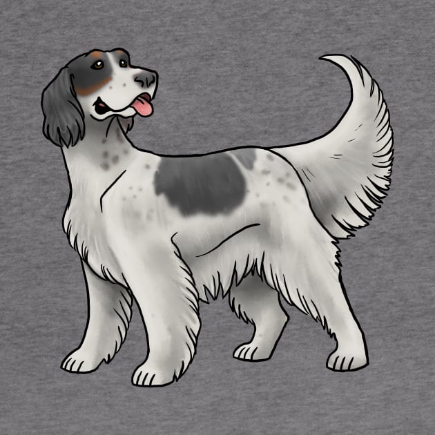 Dog - English Setter - Tri-Color by Jen's Dogs Custom Gifts and Designs